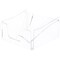 Plymor Clear Acrylic Pinch-Style Napkin Holder, 2.875" H x 5.5" W x 5.75" D (Holds 5" Square Napkins)